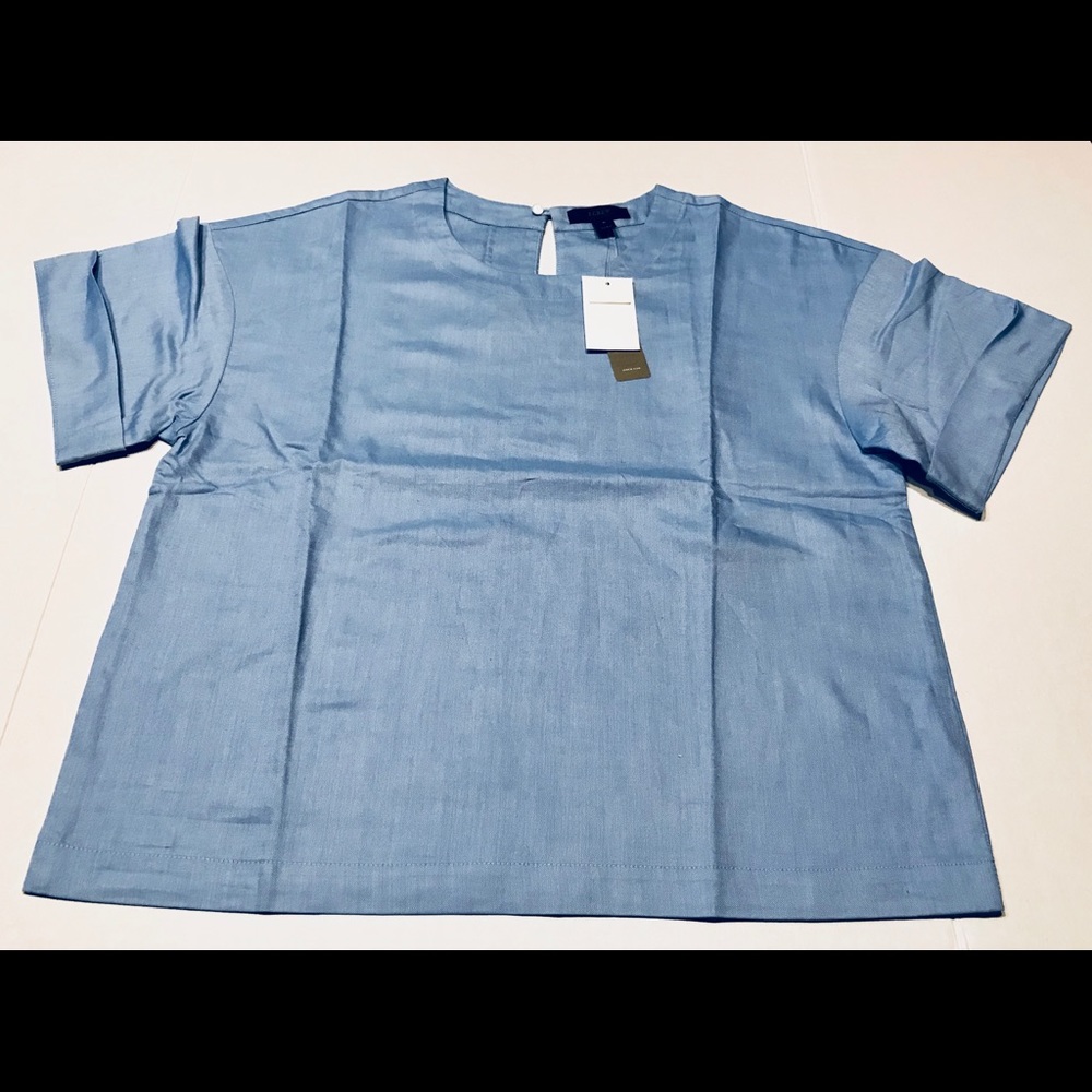 NWT J.Crew Women Top 100% Cotton (love2)